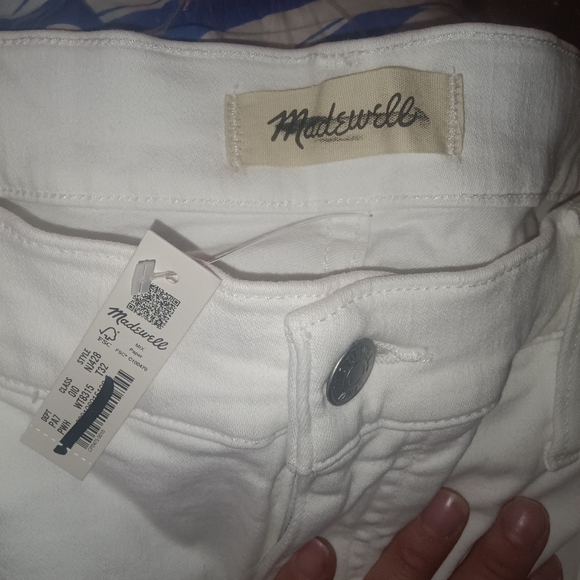 MADEWELL mid rise kick out jeans NEW with tags WHITE - Picture 11 of 12